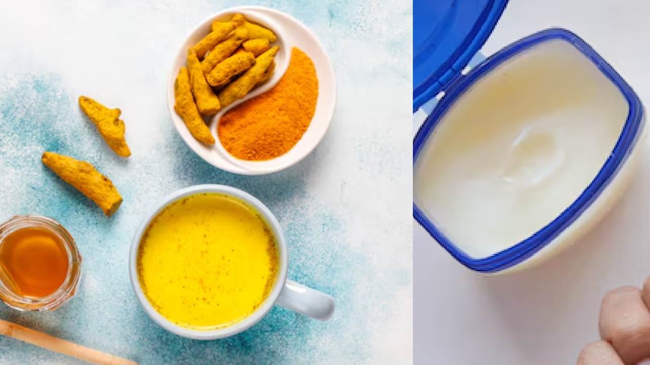 এক চামচ পেট্রোলিয়াম জেলির সঙ্গে অর্ধেক চা-চামচ হলুদের গুঁড়ো ভালো করে মিশিয়ে নিন। এই মিশ্রণটি আপনার কনুইতে পর্যাপ্ত পরিমাণে মেখে রাখুন। নিয়মিত ব্যবহারে ত্বকের কালচে ভাব দূর হয়ে ত্বক নরম হয়। Free pik