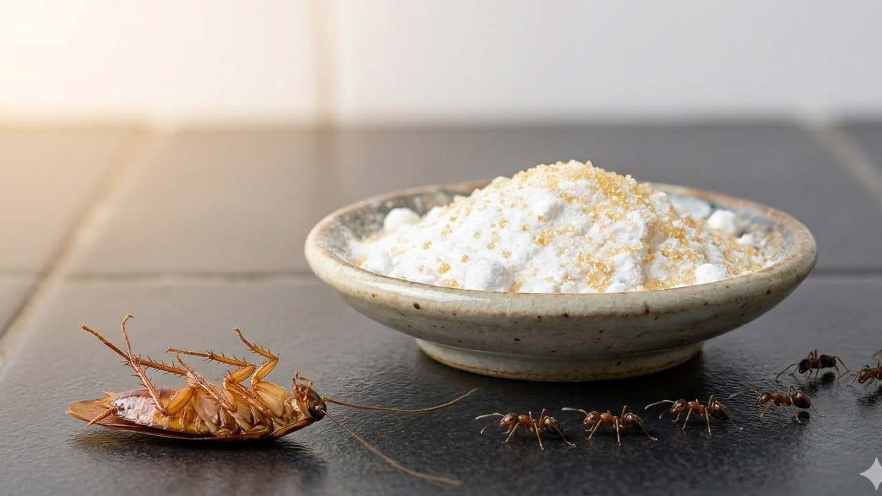 তেলাপোকার উপদ্রব কমাতে চিনি ও বেকিং সোডার মিশ্রণ ব্যবহার করে দেখুন। চিনির লোভে পোকা কাছে আসবে এবং বেকিং সোডার সংস্পর্শে এলেই তারা মারা যাবে। ঘরের যেসব জায়গায় তেলাপোকার আনাগোনা বেশি, সেখানে এই মিশ্রণটি ছড়িয়ে রাখলে উপকার পাওয়া যায়। Gemini AI