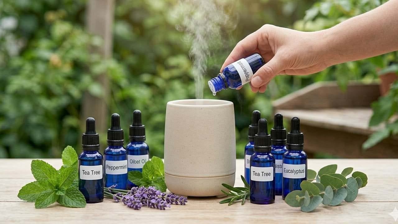 পেপারমিন্ট, টি-ট্রি বা ইউক্যালিপটাস অয়েলের কয়েক ফোঁটা জলের সঙ্গে মিশিয়ে স্প্রে হিসেবে ব্যবহার করুন। এটি কেবল ঘরকে পোকামাকড় মুক্তই রাখবে না, বরং একটি চমৎকার রিফ্রেশিং সুগন্ধও ছড়িয়ে দেবে। রাসায়নিক স্প্রে-র বদলে এটি একটি স্বাস্থ্যকর এবং আধুনিক বিকল্প। Gemini AI