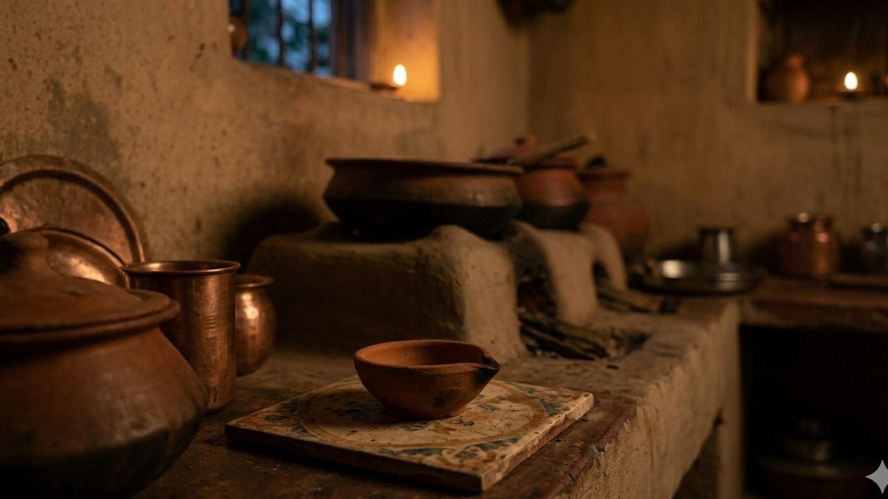 সংসারে যদি অভাব লেগেই থাকে কিংবা হাতে টাকা না আসে, তবে মাটির প্রদীপের একটি সহজ উপায় কাজে লাগান। রোজ রাতে শোওয়ার আগে রান্নাঘরে একটি খালি মাটির প্রদীপ রেখে দিন। এই প্রদীপটি জ্বালানোর কোনও প্রয়োজন নেই।  Gemini AI