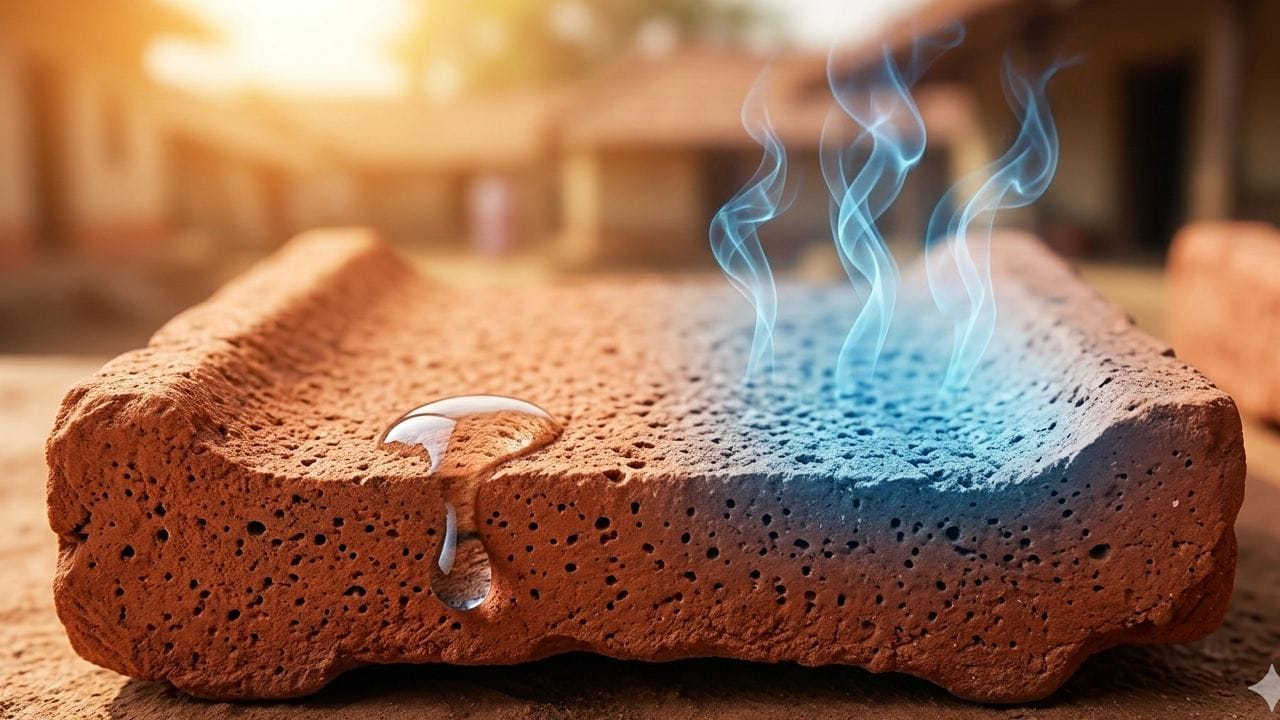 টেরাকোটার শীতলীকরণের মূল রহস্য লুকিয়ে রয়েছে এর অসংখ্য ক্ষুদ্রাতিক্ষুদ্র ছিদ্রে। এই ছিদ্র দিয়ে জল চুইয়ে যখন বাইরে আসে এবং বাষ্পীভূত হয়, তখন তা চারপাশের তাপমাত্রা শুষে নেয়। ঠিক যেমন ঘামের মাধ্যমে মানুষের শরীর ঠান্ডা হয়, অনেকটা সেই পদ্ধতিতেই কাজ করে এই প্রাচীন প্রযুক্তি। Gemini AI