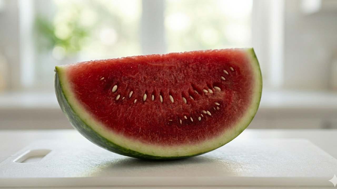 তরমুজ ভিতর থেকে টকটকে লাল কিন্তু বীজগুলো একদম সাদা বা অপরিণত হলে সতর্ক হতে হবে। এটি ইনজেকশন দেওয়ার বড় লক্ষণ। প্রাকৃতিকভাবে পাকা তরমুজের বীজ সাধারণত কালো বা কালচে খয়েরি রঙের হয়ে থাকে। Gemini AI