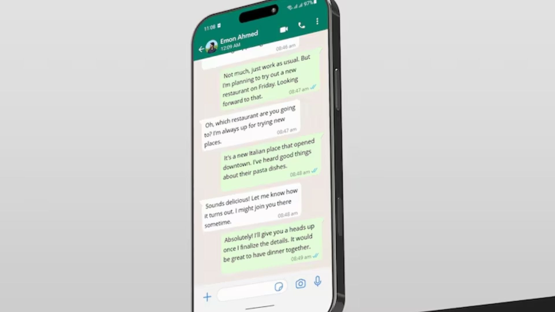  চ্যাটের মাধ্যমে আধার কার্ড, পাসওয়ার্ড বা ব্যাঙ্কের ওটিপি (OTP) পাঠাবেন না। এমনকি পরিচিত কাউকে পাঠানোর সময়ও ‘ভিউ ওয়ান্স’ (View Once) ফিচারটি ব্যবহার করা বুদ্ধিমানের কাজ।