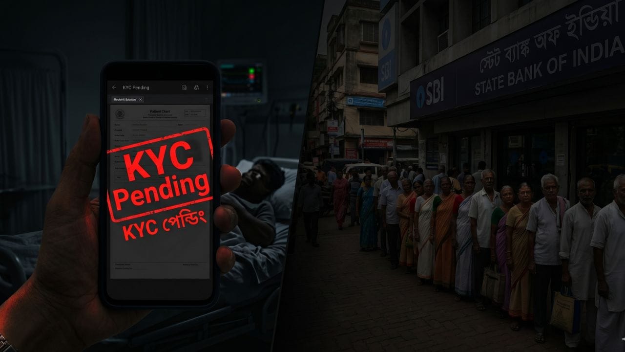 পরিবারের পক্ষ থেকে রোগীকে সশরীরে ব্যাঙ্কে আনা অসম্ভব জানানো সত্ত্বেও, ব্যাঙ্ক কর্তৃপক্ষ মানবিক হতে অস্বীকার করে। নিয়ম অনুযায়ী, অ্যাকাউন্টধারীর শারীরিক উপস্থিতি দাবি করা হয়, যা সেই সময়ে ওই পরিবারের জন্য আর্থিক ও মানসিক কষ্টের কারণ হয়ে দাঁড়িয়েছিল। (Credit - AI) 