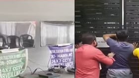 ৮টা ২২পর্যন্ত বারাসাতের স্ট্রং রুমে স্ক্রিন 'ব্ল্যাক', ছুটে এল TMC-BJP