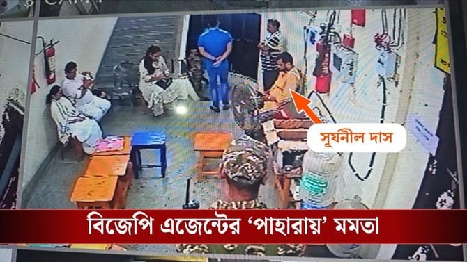 স্ট্র-রুমে বিজেপি এজেন্টের নজরদারিতে মমতা! ছবি পোস্ট শুভেন্দুর