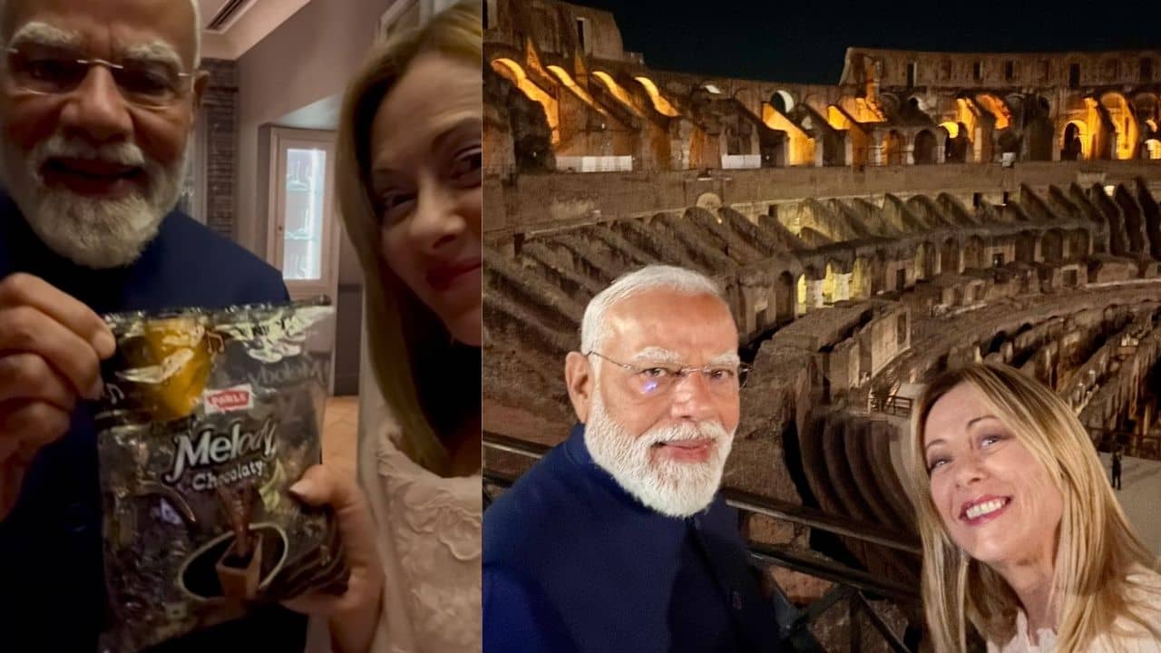 PM Modi-Giorgia Meloni Video:শুধু নাম নয়, উপহারও মেলোডি, মোদী-মেলোনির রসায়নের নতুন ভিডিয়ো ভাইরাল!