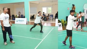 টিভি৯ কর্পোরেট ব্যাডমিন্টন চ্যাম্পিয়নশিপে চলছে টানটান ম্যাচ