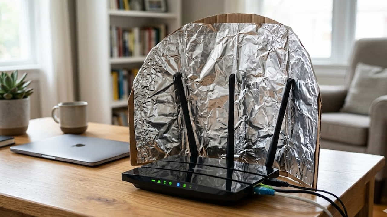 Aluminium Foil Wi-Fi Hack: ওয়াইফাই স্পিড কম? এক ধাক্কায় স্পিড বাড়াবে অ্যালুমিনিয়াম ফয়েল!