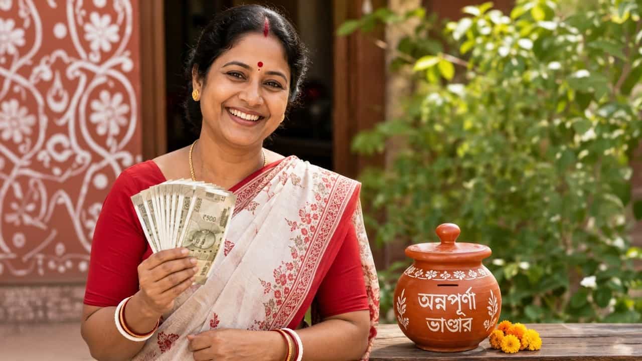 Annapurna Bhandar payment: লক্ষ্মীর ভাণ্ডারের অ্যাকাউন্টেই কি অন্নপূর্ণা ভাণ্ডারের টাকা ঢুকবে? Annapurna Bhandar payment: লক্ষ্মীর ভাণ্ডারের অ্যাকাউন্টেই কি অন্নপূর্ণা ভাণ্ডারের টাকা ঢুকবে?