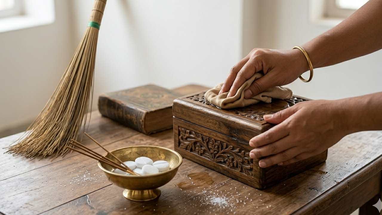 যদি কোনও কারণে আপনাকে সেকেন্ড হ্যান্ড জিনিস কিনতেই হয়, তবে তা ঘরে আনার আগে অবশ্যই শুদ্ধ করে নেওয়া জরুরি। জিনিসটি গঙ্গা জল বা নুন মেশানো জল দিয়ে ভালো করে মুছে নিলে নেতিবাচক শক্তির প্রভাব অনেকটাই কমে যায়। রোদ প্রাকৃতিক শুদ্ধিকারক হিসেবে কাজ করে, তাই কোনও বস্তু ব্যবহারের আগে কয়েক ঘণ্টা কড়া রোদে রাখা ভালো। Gemini AI