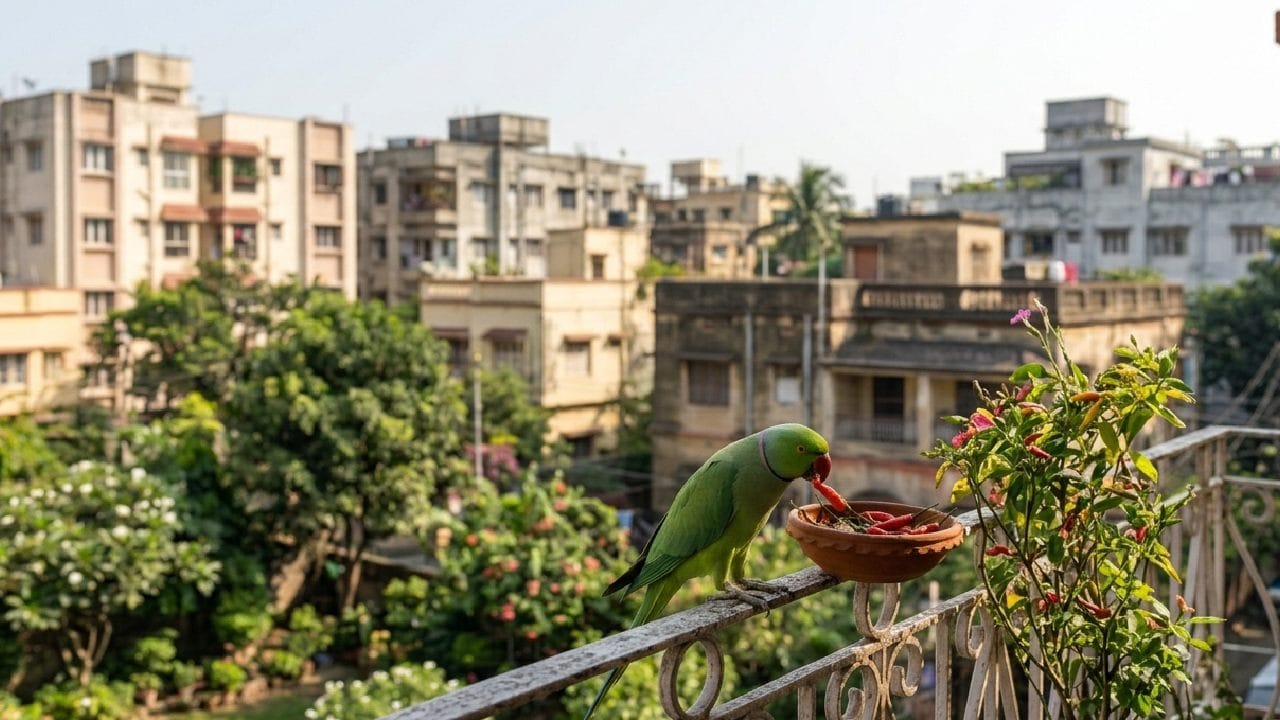 শহরের মানুষের ঘরের আনাচ-কানাচ বা বাগানে পাখিদের জন্য রাখা দানা-জল এবং ফলন্ত গাছ এই পাখিদের সহজে খাদ্য জোগাচ্ছে। গ্লোবাল চেঞ্জ বায়োলজি পত্রিকায় প্রকাশিত তথ্য অনুযায়ী, যেখানেই সহজে খাবার মিলছে এবং তাপমাত্রা অনুকূল থাকছে, পাখিরা সেখানেই তাদের নতুন আস্তানা গড়ে তুলছে। Gemini AI