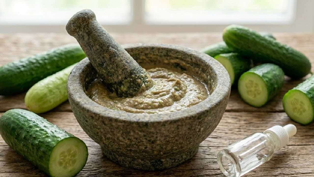 দামি প্রসাধনীর ভিড়ে শসার মতো প্রাকৃতিক উপাদান আপনার ত্বকের জন্য অনেক বেশি নিরাপদ ও সাশ্রয়ী। কোনও পার্শ্বপ্রতিক্রিয়া ছাড়াই প্রাকৃতিক উপায়ে উজ্জ্বলতা পেতে আজই শুরু করুন শসার এই ফেসপ্যাকগুলোর ব্যবহার।  Gemini AI