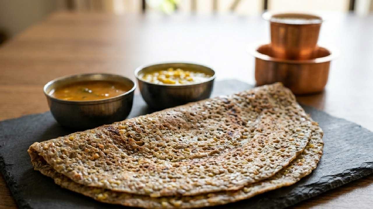 পঞ্চরত্ন ডালের ধোসা মুগ, মসুর, ছোলার ডাল এবং বিউলির ডাল মিশিয়ে তৈরি করুন এই বিশেষ ব্যাটার। একাধিক ডাল ব্যবহারের ফলে এতে প্রোটিন ও অ্যামিনো অ্যাসিডের মাত্রা বহুগুণ বেড়ে যায়। মুচমুচে ভাব আনতে সামান্য চিঁড়ে বা চালের গুঁড়ো মিশিয়ে নিতে পারেন। Gemini Ai