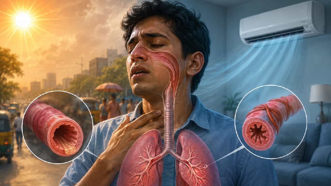 AC Thermal Shock Lungs Damage: রোদ থেকে ফিরেই এসি ঘরে ঢুকছেন? ফুসফুসে কী কী ঘটছে জানলে চমকে যাবেন AC Thermal Shock Lungs Damage: রোদ থেকে ফিরেই এসি ঘরে ঢুকছেন? ফুসফুসে কী কী ঘটছে জানলে চমকে যাবেন