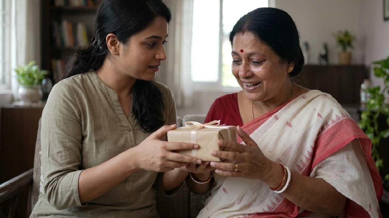 মায়ের পছন্দ অনুযায়ী কিছু ছোটখাটো সারপ্রাইজ প্ল্যান করতে পারেন। সেটি হতে পারে তাঁর প্রিয় কোনও ফুল, পছন্দের বই কিংবা ঘর সাজানোর কোনও জিনিস। মনে রাখবেন, উপহারের দাম নয়, আপনার ভাবনাই আসল।   Gemini AI
