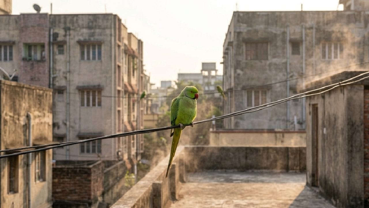 শহরাঞ্চলে কনক্রিটের আধিক্যের কারণে তৈরি হওয়া 'আর্বান হিট আইল্যান্ড' এফেক্টের ফলে চারপাশের গ্রামের তুলনায় শহরের তাপমাত্রা কিছুটা বেশি থাকে। এই বাড়তি তাপমাত্রা টিয়া পাখিদের দ্রুত মানিয়ে নিতে সাহায্য করছে, যার ফলে তারা গ্রাম ছেড়ে শহরের দিকে বেশি আকৃষ্ট হচ্ছে। Gemini AI
