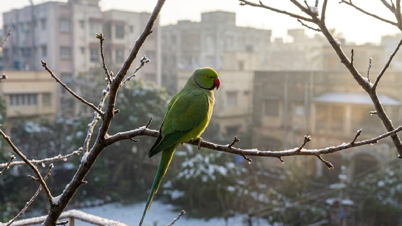 ব্রিটিশ ট্রাস্ট ফর অরনিথোলজি (BTO) তাদের এক সাম্প্রতিক গবেষণায় জানিয়েছে, বিশ্ব উষ্ণায়নের কারণে শীতকালের তীব্রতা আগের চেয়ে অনেকটাই কমে গিয়েছে। মৃদু শীতের এই অনুকূল আবহাওয়া ট্রপিক্যাল অঞ্চলের পাখি যেমন টিয়াদের বেঁচে থাকার জন্য এবং বংশবৃদ্ধির জন্য দারুণ উপযোগী হয়ে উঠেছে। Gemini AI