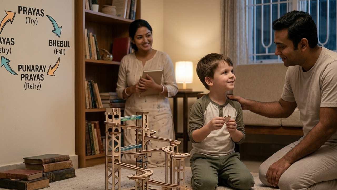 সন্তানের শুধু মেধার প্রশংসা না করে তার পরিশ্রম ও চেষ্টার প্রশংসা করুন। এতে তাদের মধ্যে ‘গ্রোথ মাইন্ডসেট’ তৈরি হয়, যা তাদের ব্যর্থতা কাটিয়ে উঠে নতুন করে লড়তে শেখায়। Gemini Ai