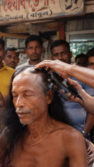 ক্ষমতায় আসতেই ৫ বছর পর দাড়ি কামালেন BJP নেতা!