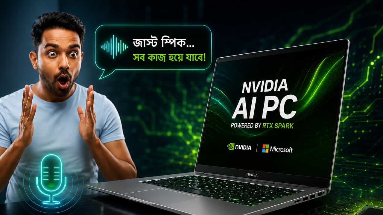 AI Laptop with Voice Control: আর কী-বোর্ড নয়, শুধু মুখে বলবেন আর চোখের পলকে আপনার সব কাজ করে দেবে এই ল্যাপটপ AI Laptop with Voice Control: আর কী-বোর্ড নয়, শুধু মুখে বলবেন আর চোখের পলকে আপনার সব কাজ করে দেবে এই ল্যাপটপ