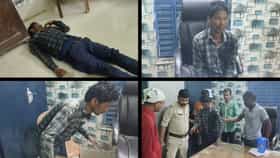 গ্রাম পঞ্চায়েত অফিসে মেঝেতে গড়াগড়ি খাচ্ছেন প্রধান, ছি ছি পড়ে গেল