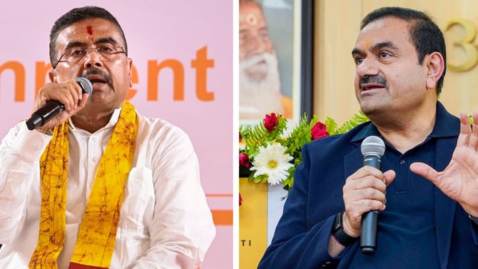 বাংলায় বন্দর-রাস্তা তৈরি করার 'প্ল্যান'! শুভেন্দুর সঙ্গে দেখা আদানির