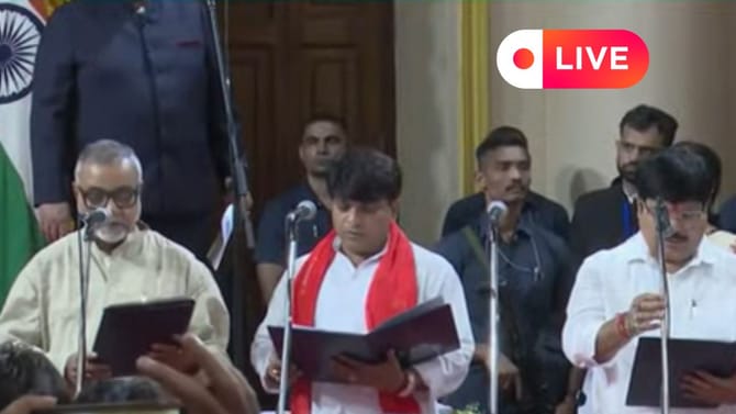 Live: লোকভবনে শপথ নিলেন ৩৫জন মন্ত্রী, কারা কোন দায়িত্ব পেলেন?