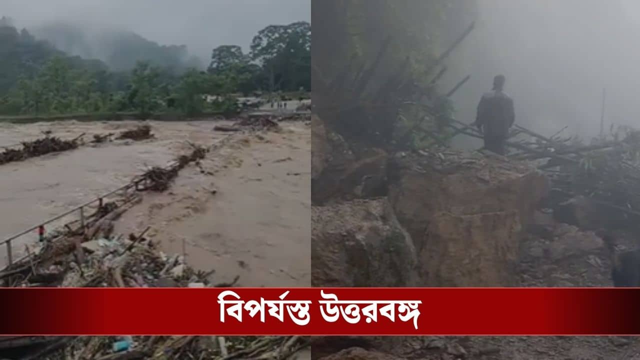 North Bengal Weather: প্রবল বৃষ্টিতে ধস পাহাড়ে, জলের তোড়ে ভেসে গেল দুধিয়া সেতু, বন্ধ দার্জিলিং-শিলিগুড়ি যোগাযোগ