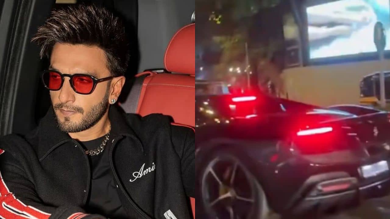 নতুন ফেরারি চড়ে মুম্বইয়ের রাস্তায় ধুরন্ধর রণবীর! জানেন এই গাড়ির দাম কত?