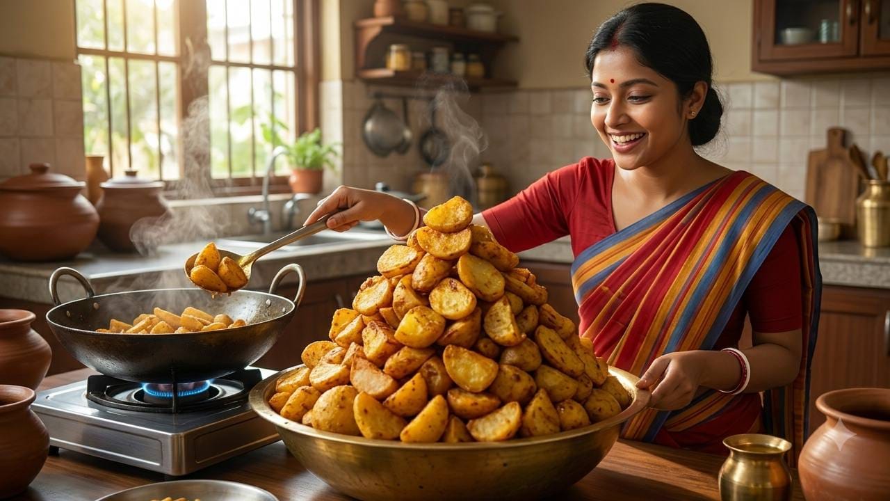 বাঙালির রোজকার খাদ্যতালিকায় আলুর উপস্থিতি অপরিহার্য হলেও চিকিৎসকরা অতিরিক্ত আলু খাওয়ার বিষয়ে সতর্ক করছে। কার্বোহাইড্রেট মেটাবলিজম বা শর্করা বিপাক সংক্রান্ত বিভিন্ন চিকিৎসাকেন্দ্রে করা গবেষণায় দেখা গিয়েছে যে, আলুতে উচ্চ মাত্রায় জটিল কার্বোহাইড্রেট এবং স্টার্চ থাকে। এই তথ্য অনুযায়ী, যখন কোনও ব্যক্তি প্রয়োজনের তুলনায় অতিরিক্ত আলু একসঙ্গে খেয়ে ফেলেন, তখন সেই বিপুল পরিমাণ জটিল স্টার্চ ভাঙতে পরিপাকতন্ত্রের ওপর অস্বাভাবিক চাপ সৃষ্টি হয় এবং হজমের প্রক্রিয়া শ্লথ হয়ে পড়ে। Gemini Ai