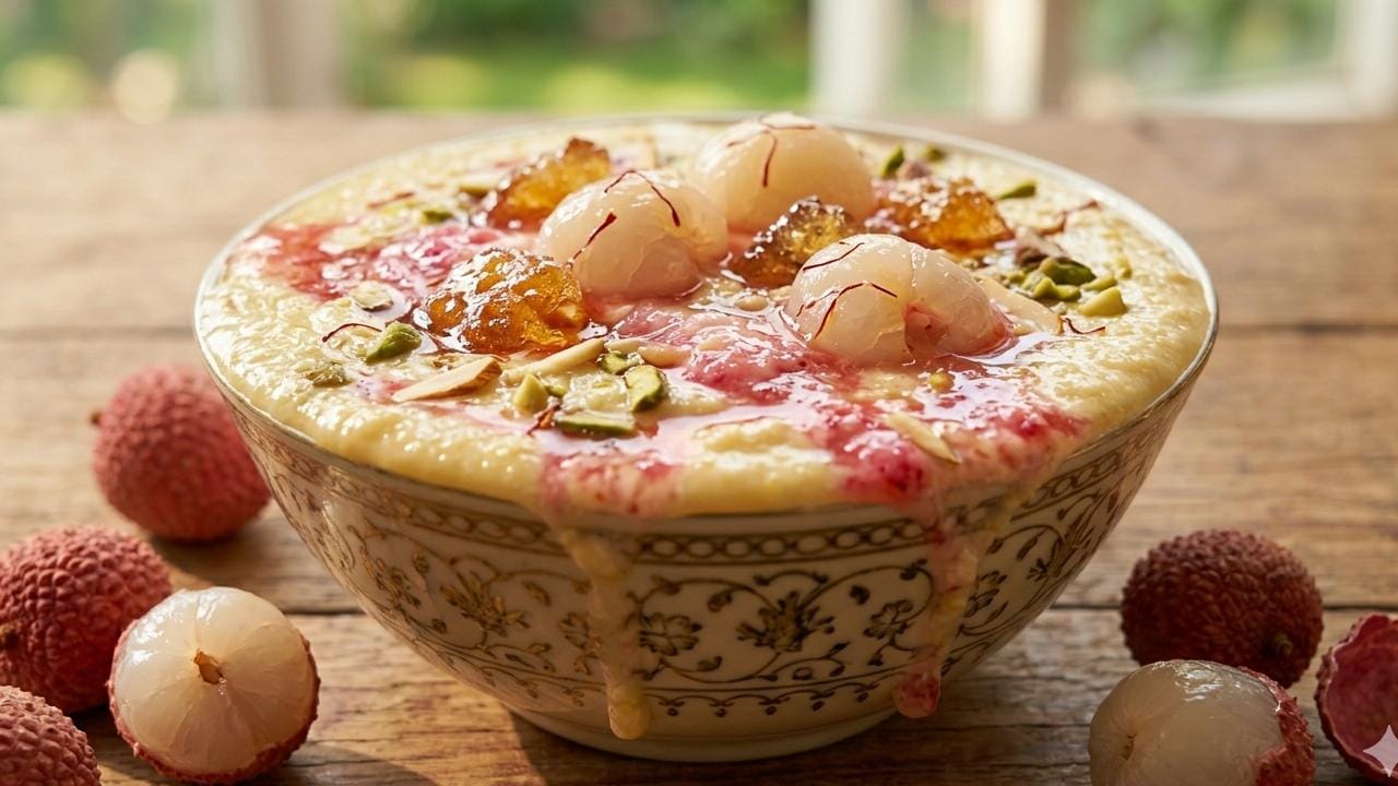 গ্রীষ্মের দাবদাহে অতিথি আপ্যায়নে কিংবা পরিবারের সবাইকে চমকে দিতে এই চটজলদি বানিয়ে নিন রাবড়ি লিচু। লিচুর মিষ্টি রসাল স্বাদের সঙ্গে ক্ষীরের এই যুগলবন্দি একবার খেলে এর স্বাদ মুখে লেগে থাকবে দীর্ঘদিন। তাহলে আর দেরি না করে বাজার থেকে লিচু ফুরিয়ে যাওয়ার আগেই আজই রান্নাঘরে ট্রাই করা যাক এই অসাধারণ ও রিফ্রেশিং রেসিপিটি। Gemini AI