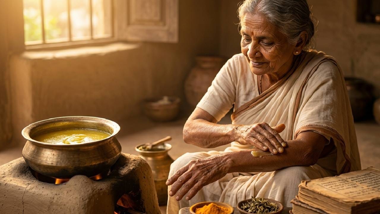বহু বছর ধরে ভারতীয় পরিবারগুলোয় ঘি শুধুমাত্র রান্নার স্বাদ বাড়াতেই নয়, বরং নানা রোগ নিরাময়ে এবং ত্বকের যত্নে ব্যবহৃত হয়ে আসছে। ঘি-এর মধ্যে থাকা প্রাকৃতিক ফ্যাটি অ্যাসিড এবং অ্যান্টি-অক্সিডেন্ট ত্বককে ভেতর থেকে নরম ও উজ্জ্বল রাখতে সাহায্য করে। এটি ত্বকের ওপর কোনও রকম ক্ষতিকারক প্রভাব ছাড়াই প্রাকৃতিকভাবে পুষ্টি সরবরাহ করতে সাহায্য করে। Gemini Ai