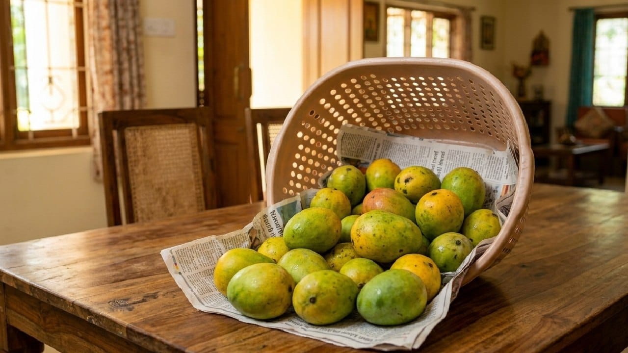 আম মূলত উষ্ণ আবহাওয়ার ফল, তাই ঘরের স্বাভাবিক তাপমাত্রাতেই এটি সবচেয়ে ভাল ভাবে পাকে। খুব তাড়াতাড়ি ঠান্ডা জায়গায় রেখে দিলে এই পাক ধরার প্রক্রিয়ার গতি অত্যন্ত ধীর হয়ে যায়। এর ফলে বাইরে থেকে ফলের খোসা হলুদ দেখালেও ভিতরে তা সম্পূর্ণ শক্ত থেকে যায়। Gemini Ai