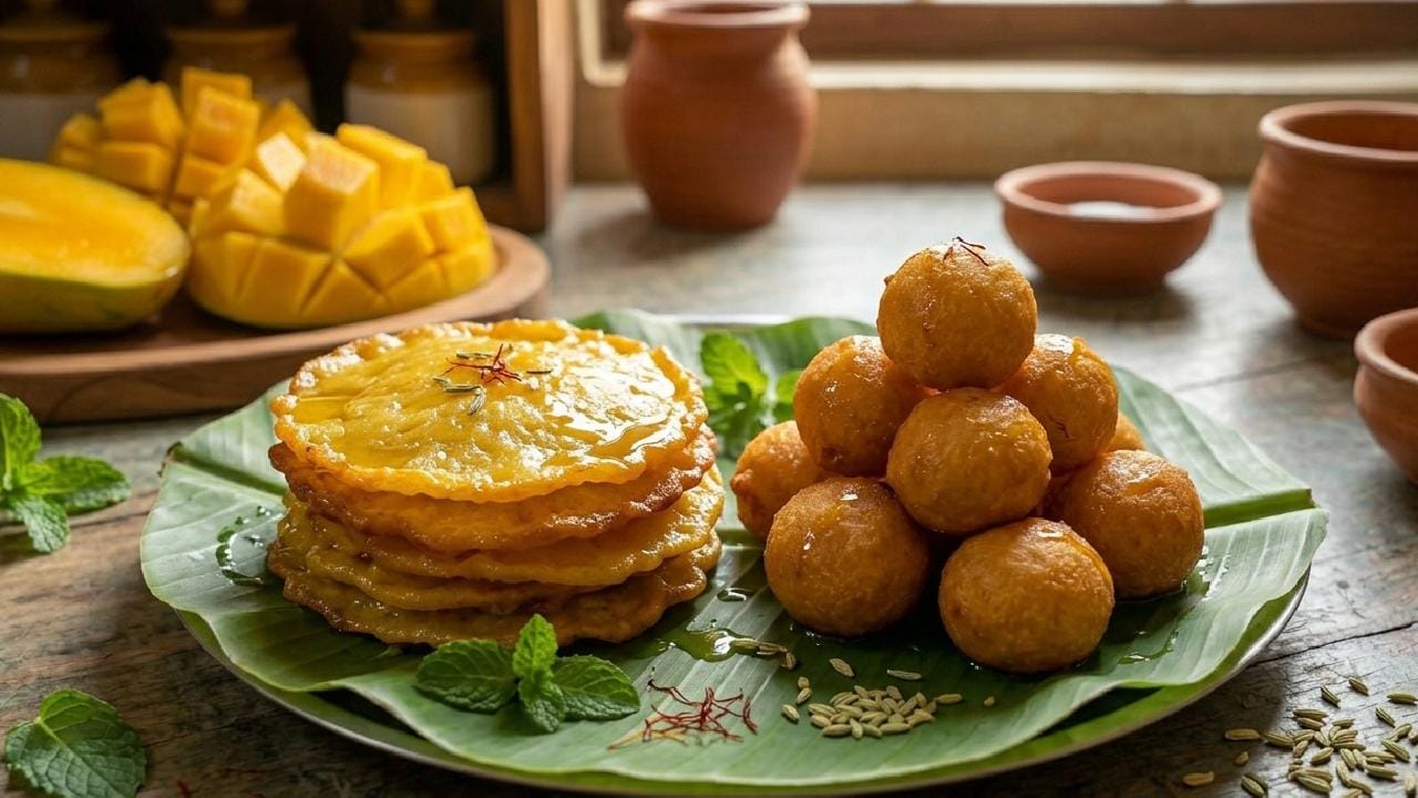 Mango Malpua recipe: পাকা আম দিয়ে বানান জিভে জল আনা মুচমুচে ফুলুরি আর তুলতুলে মালপোয়া