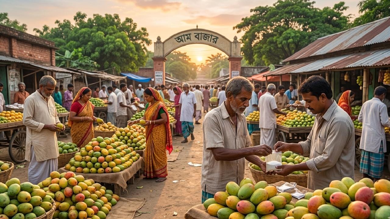 গ্রীষ্মের তীব্র দাবদাহের সঙ্গেই বাঙালির ঘরে ঘরে শুরু হয় ফলের রাজা আমের উৎসব। তবে ইদানীং অধিক মুনাফালোভী অসাধু ব্যবসায়ীরা ফল দ্রুত বড় করতে এবং পরিপক্ব হওয়ার আগেই বাজারে তুলতে ব্যবহার করেন সিন্থেটিক গ্রোথ হরমোন। যা খেলে আমের সঙ্গে শরীরে ঢোকে মারাত্মক বিষ। Gemini Ai