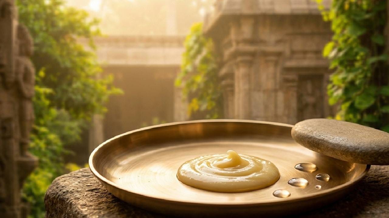 আয়ুর্বেদের এক বিশেষ পদ্ধতি ‘শত ধৌত ঘৃত’ এখন বিশ্বজুড়ে রূপচর্চাপ্রেমীদের মধ্যে বিপুল সাড়া ফেলেছে। এই পদ্ধতিতে খাঁটি গরুর ঘিকে কাঁসার পাত্রে জল দিয়ে একশো বার ধুয়ে একটি হালকা ক্রিমের রূপ দেওয়া হয়। এই প্রক্রিয়ার ফলে ঘি-এর চটচটে ভাব পুরোপুরি কেটে যায় এবং এটি খুব সহজেই ত্বকের গভীরে প্রবেশ করতে পারে। তাই এই প্রাচীন পদ্ধতিতে বাড়িতেই বানিয়ে নিতে পারেন ত্বকে সিরাম। Gemini Ai