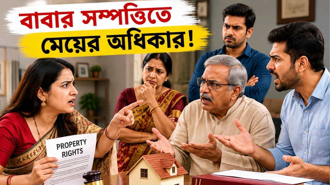 Property Rights: বাবা উইল না করেই যদি মারা যান, বিবাহিত মেয়ে কি সেই সম্পত্তি পাবেন? কী বলছে আইন... Property Rights: বাবা উইল না করেই যদি মারা যান, বিবাহিত মেয়ে কি সেই সম্পত্তি পাবেন? কী বলছে আইন...