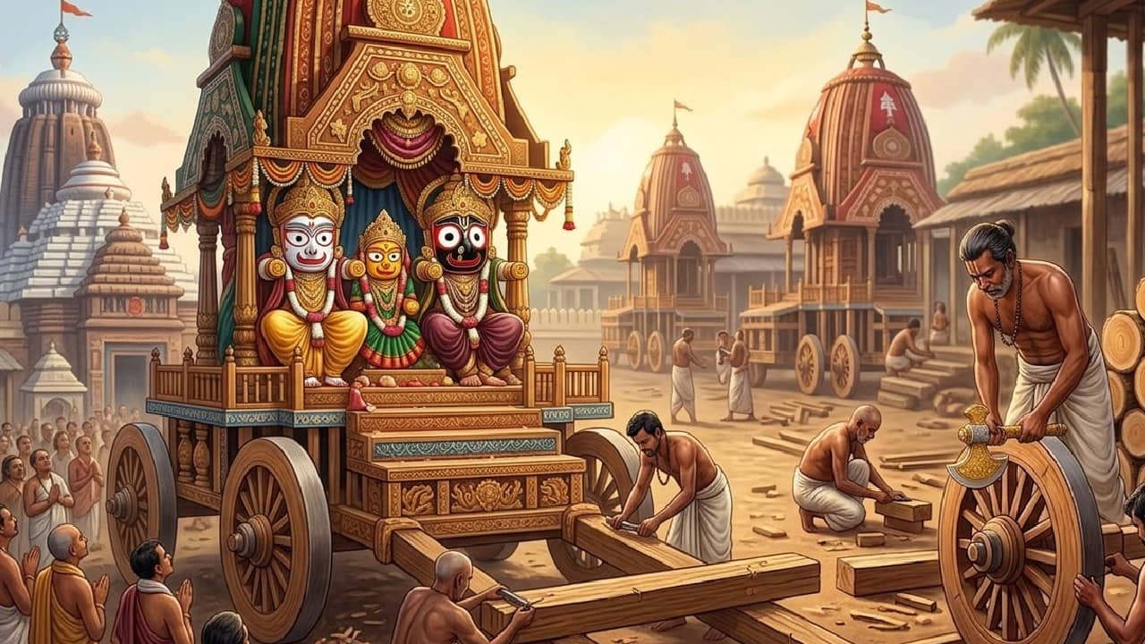 Secret facts of Lord Jagannath Rath: ব্যবহার হয় না পেরেক, কাঠ কাটা হয় সোনার কুঠার দিয়ে, পুরীর রথ তৈরির গল্প জানলে গায়ে কাঁটা দেবে