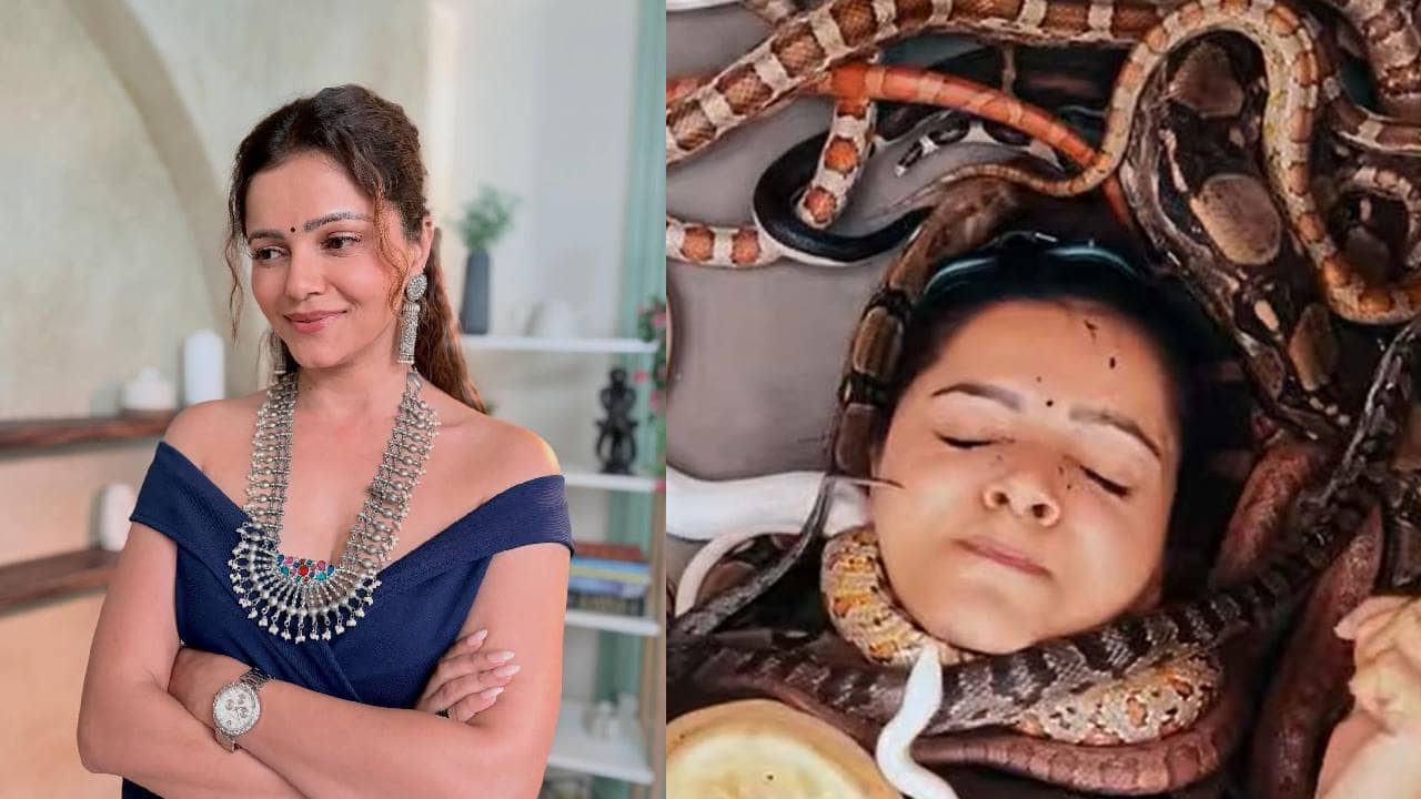 Covered in snakes: গলায় আষ্টেপৃষ্ঠে বিষাক্ত সাপ, রুবিনার ভয়ঙ্কর রূপ দেখে উঠছে নিরাপত্তা নিয়ে প্রশ্ন