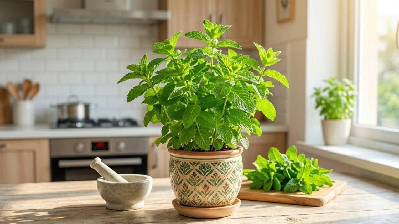 মাকড়সা তাড়ানোর জন্য পুদিনা বা মিন্ট পাতা অন্যতম সেরা এবং অত্যন্ত কার্যকরী একটি প্রাকৃতিক উপাদান হিসেবে পরিচিত। এই গাছের পাতায় থাকা এসেনশিয়াল অয়েল এক ধরণের তীব্র ও সতেজ গন্ধ ছড়ায় যা মাকড়সাকে ঘর থেকে দূরে রাখতে বাধ্য করে। জানলার পাশে, বারান্দায় বা রান্নাঘরের টবে এই গাছ সহজে রাখা যায় এবং পাতা একটু ঘষলেই এর গন্ধ চারদিকে ছড়িয়ে পড়ে। Gemini Ai