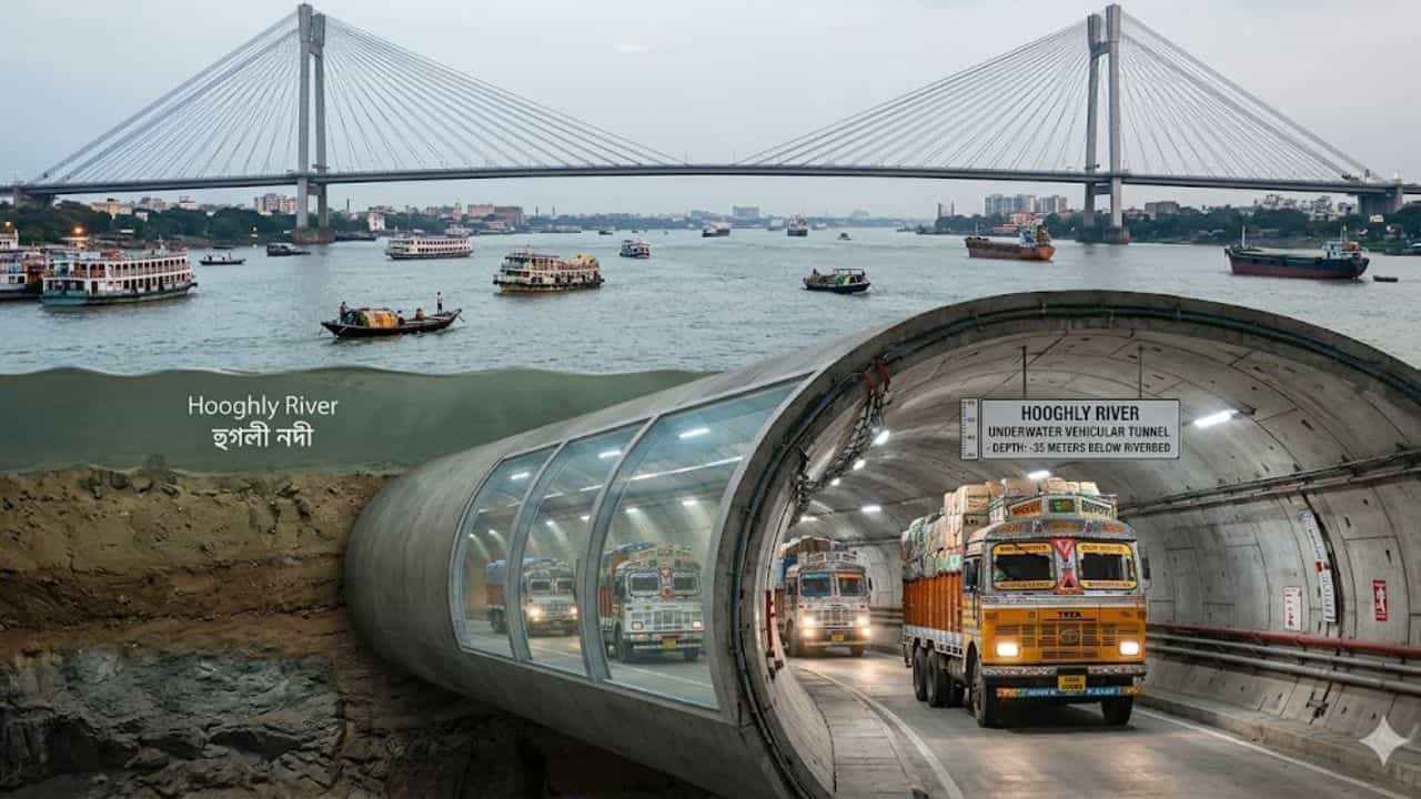 Hooghly River Underwater Tunnel: মেট্রোর মতো হুগলি নদীর নীচে এবার ছুটবে গাড়িও! আন্ডার ওয়াটার টানেল গড়ার বিরাট প্ল্যান শুভেন্দু সরকারের Hooghly River Underwater Tunnel: মেট্রোর মতো হুগলি নদীর নীচে এবার ছুটবে গাড়িও! আন্ডার ওয়াটার টানেল গড়ার বিরাট প্ল্যান শুভেন্দু সরকারের