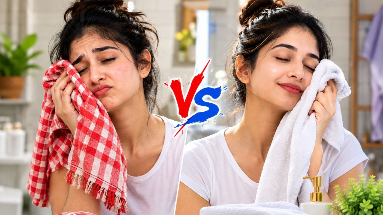 Gamcha vs Towel for Skin: গামছা নাকি তোয়ালে, ত্বকের জন্য কোনটা ভালো?