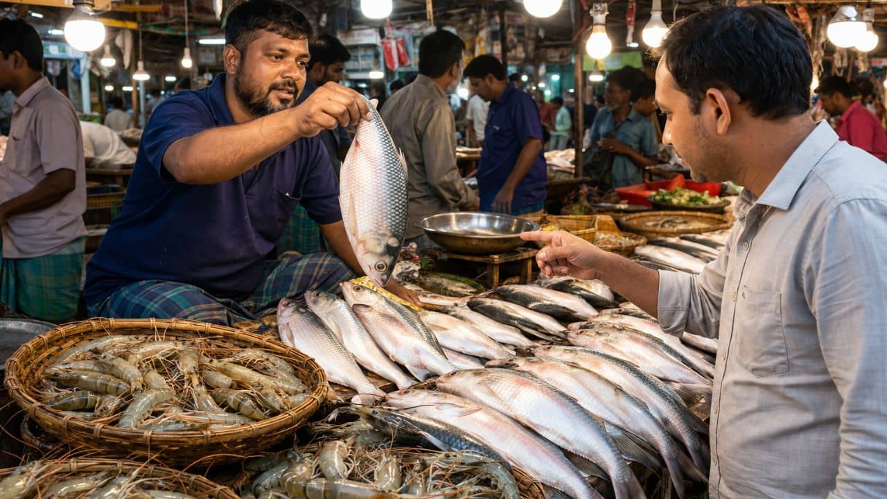 ভালো ইলিশ-চিংড়ি চেনার এই টেকনিকটা জানেন?