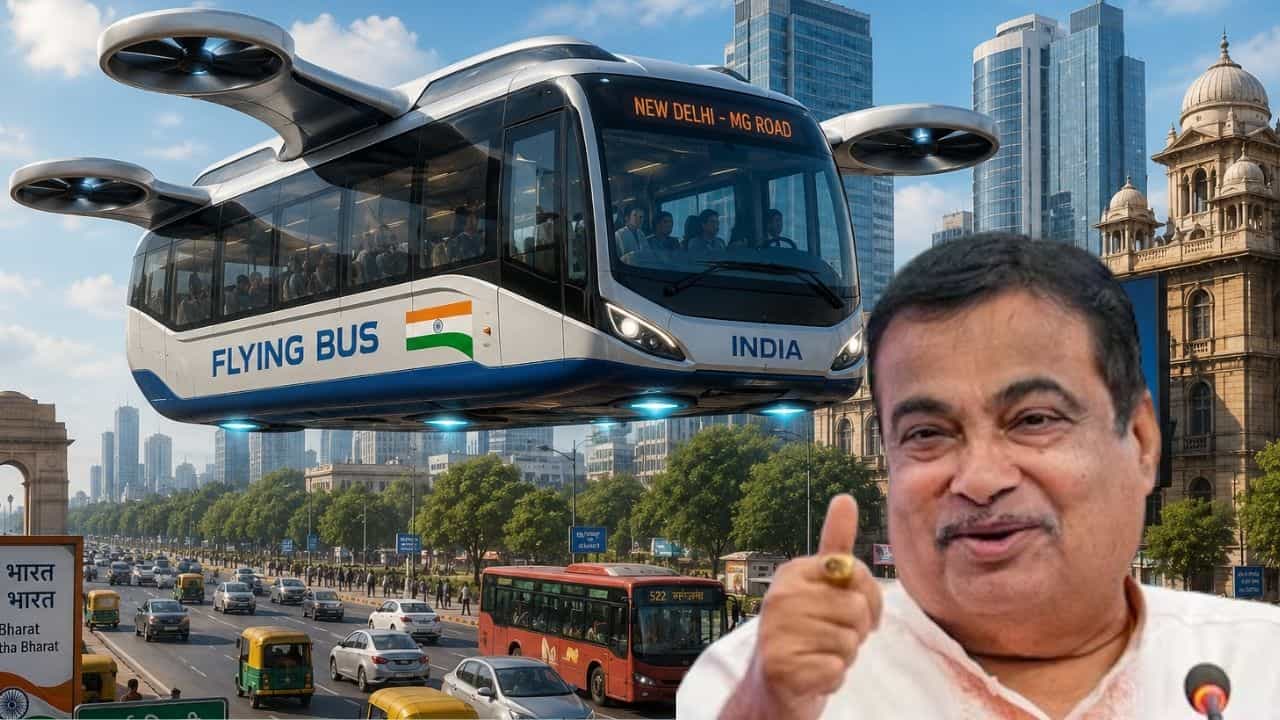 Flying Bus: রাস্তায় নয়, এবার আকাশে ছুটবে বাস! বড় পরিকল্পনা সামনে আনলেন নিতিন গড়করী Flying Bus: রাস্তায় নয়, এবার আকাশে ছুটবে বাস! বড় পরিকল্পনা সামনে আনলেন নিতিন গড়করী