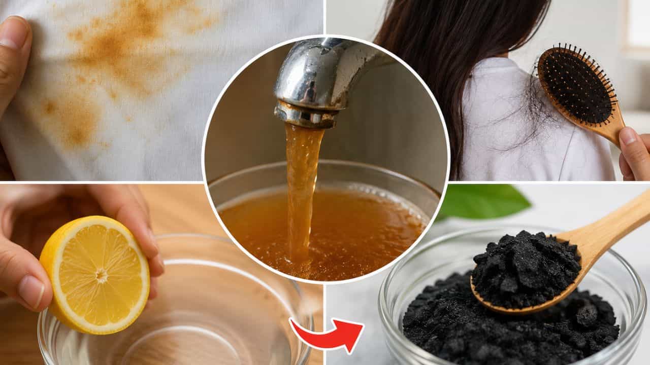 How to remove iron from water: কাপড়ে দাগ থেকে চুলের ক্ষতি! জলের আয়রন দূর করুন এই ৪টি সহজ ঘরোয়া উপায়ে How to remove iron from water: কাপড়ে দাগ থেকে চুলের ক্ষতি! জলের আয়রন দূর করুন এই ৪টি সহজ ঘরোয়া উপায়ে