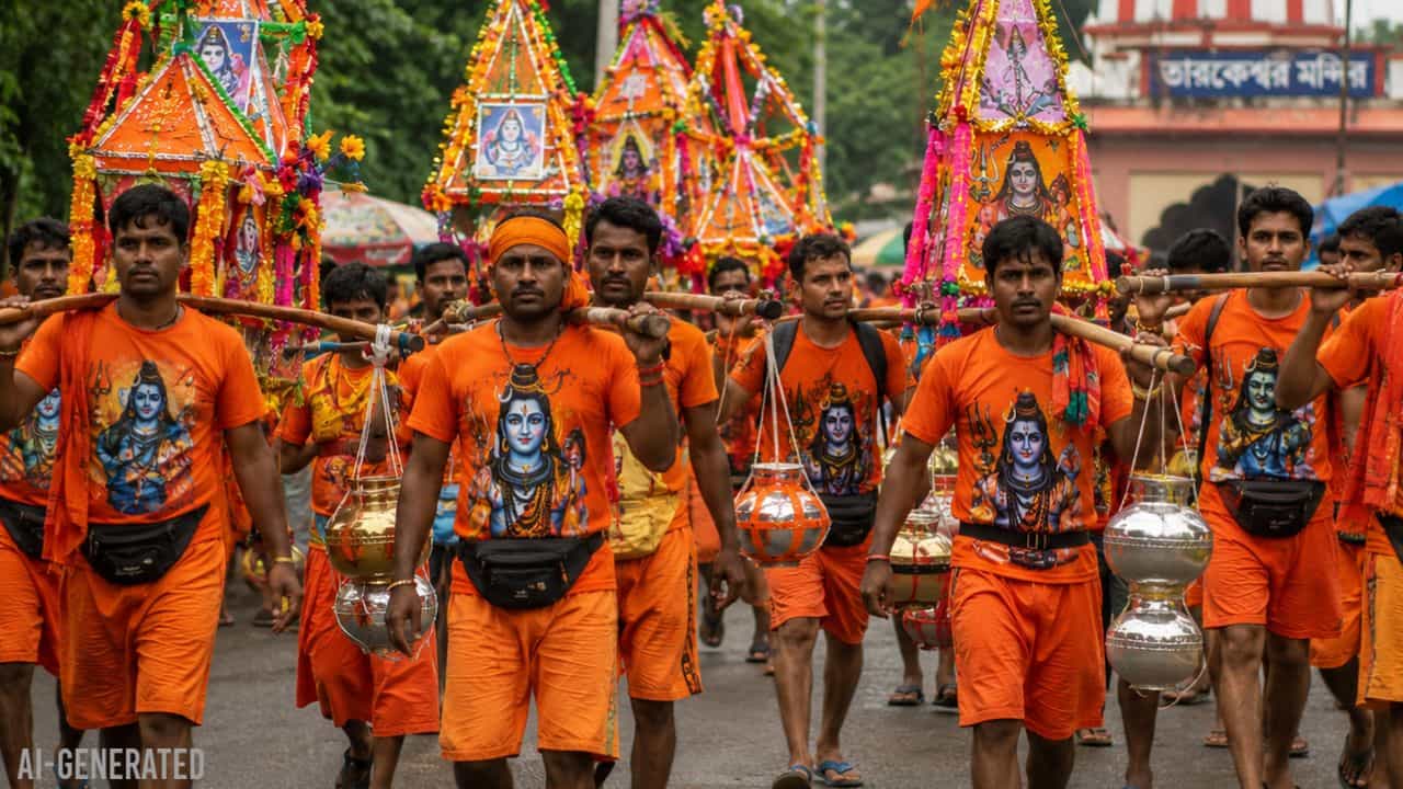 Tarakeswar Shiv Mandir: বাঁক কাঁধে যাওয়া জলযাত্রীদের উপর পুষ্পবৃষ্টি করবে সরকার, তারকেশ্বরের জন্য ১৫ কোটি অনুদান ঘোষণা Tarakeswar Shiv Mandir: বাঁক কাঁধে যাওয়া জলযাত্রীদের উপর পুষ্পবৃষ্টি করবে সরকার, তারকেশ্বরের জন্য ১৫ কোটি অনুদান ঘোষণা