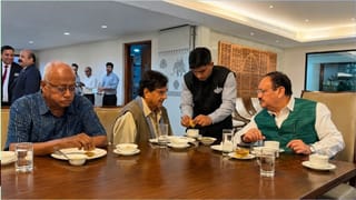 Viral Image of Sougata Roy-Shatrughan Sinha: নাড্ডার সঙ্গে এক টেবিলে খাওয়া-দাওয়া! এবার চর্চায় সৌগত-শত্রুঘ্ন