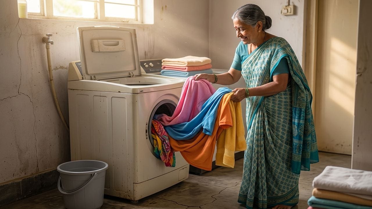 কাপড়ের গভীরে লুকিয়ে থাকা ব্যাকটেরিয়ার খাদ্য উৎস দূর হওয়ার কারণে কাচার পরেও কাপড়ে নতুন করে আর কোনও মাইক্রোবিয়াল বা জীবাণুর বৃদ্ধি ঘটতে পারে না। এই সহজ পদ্ধতির ফলে বর্ষার দিনেও কাপড় কাচার পর শুধু তখনই নয়, বরং পরবর্তী কয়েক দিন পর্যন্ত জামাকাপড় একদম ফ্রেশ ও গন্ধহীন থাকে। সামান্য কয়েক মিনিটের এই অতিরিক্ত পরিশ্রম আপনার সাধারণ ওয়াশিং মেশিনকেও দামি হিটারযুক্ত মেশিনের মতোই হাইজিনের সুবিধা এনে দেবে। Gemini AI