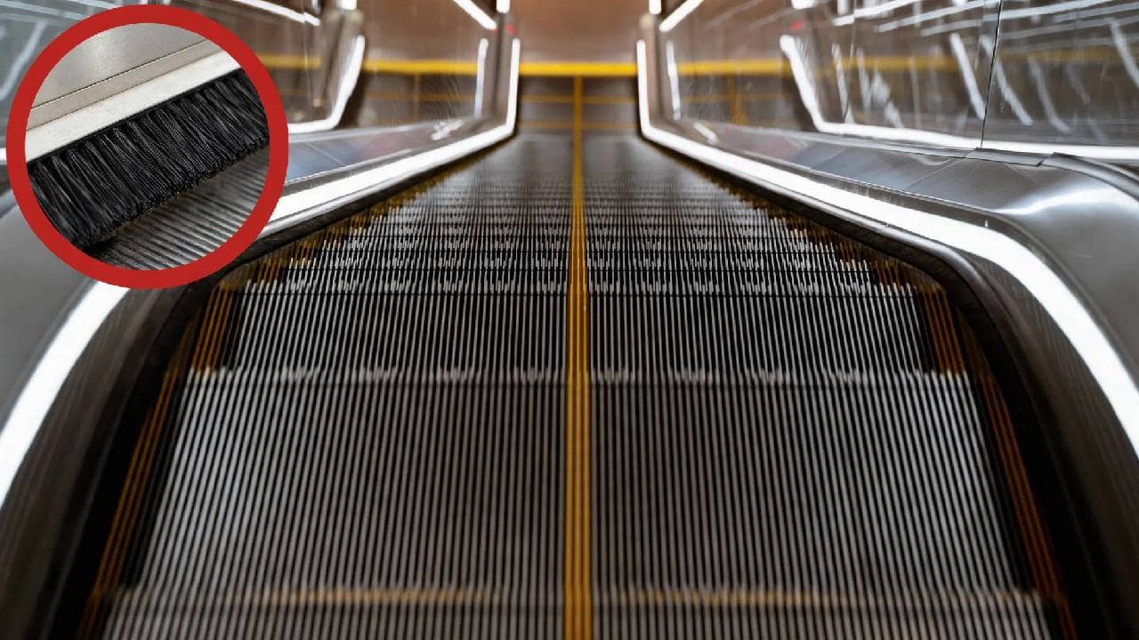 Escalator Black Brushes Purpose: কী কারণে চলন্ত সিঁড়ির দুপাশে লাগানো থাকে কালো ব্রাশ?